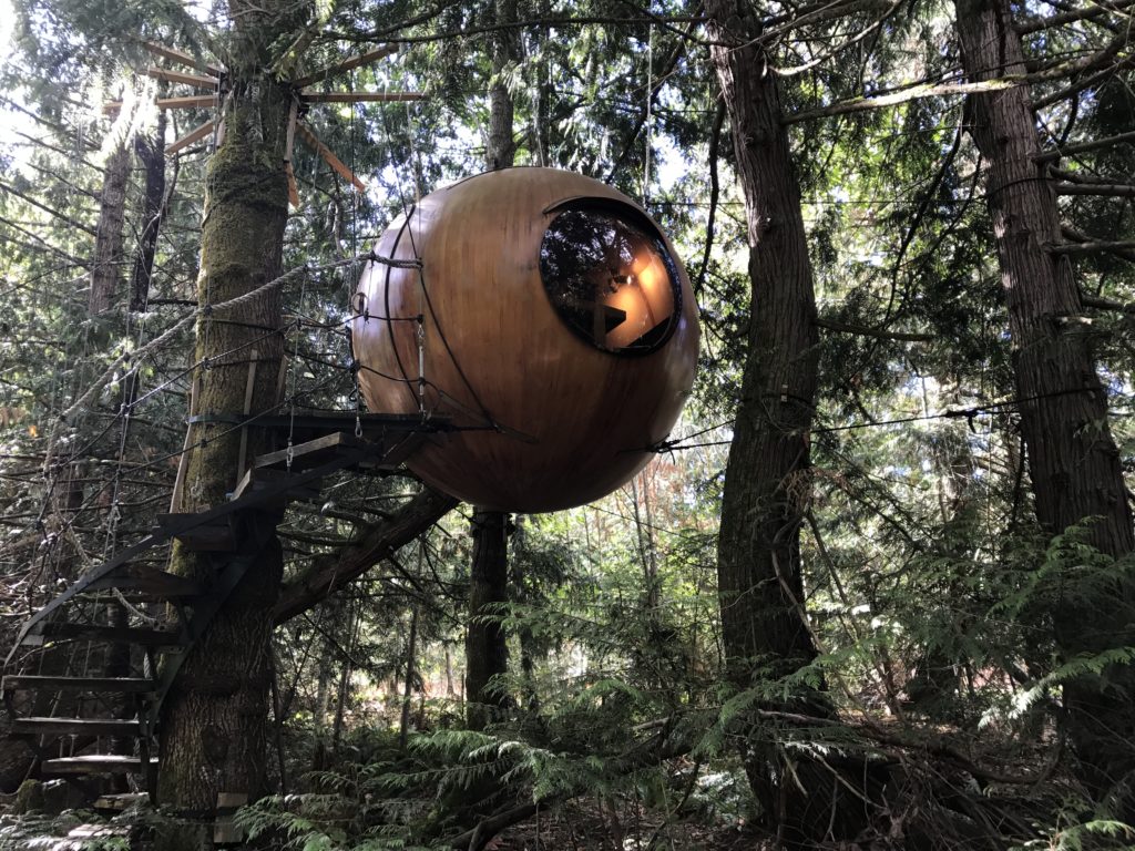 A Treehouse Experience: Free Spirit Spheres - Qualicum Beach, British ...