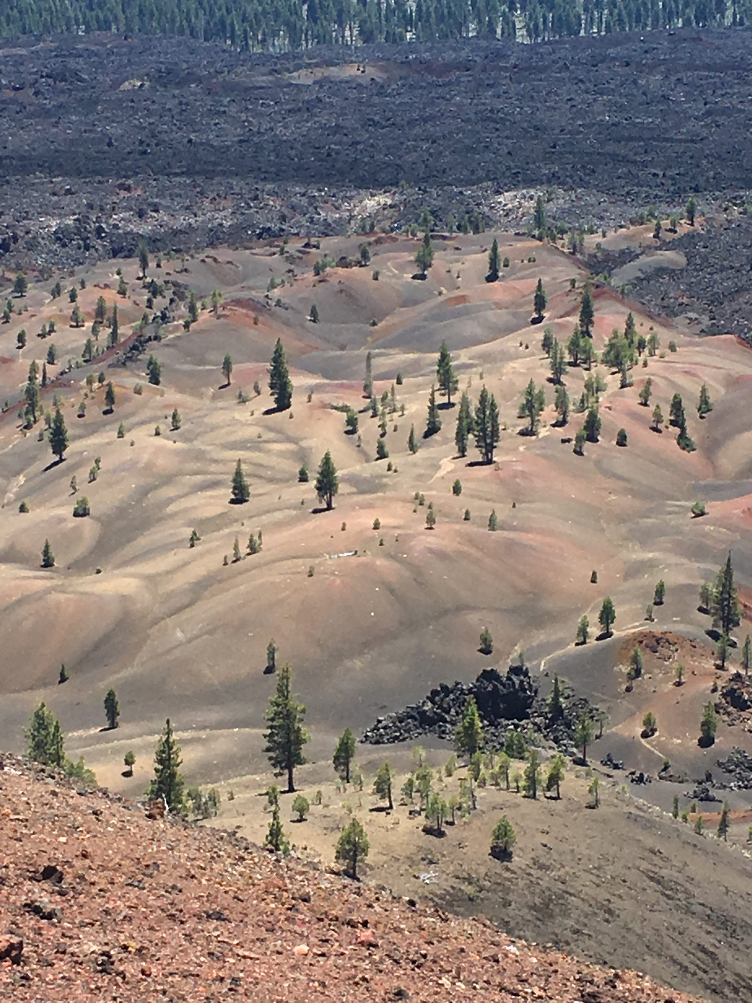 Hiking to the Painted Dunes at Lassen Volcanic National Park